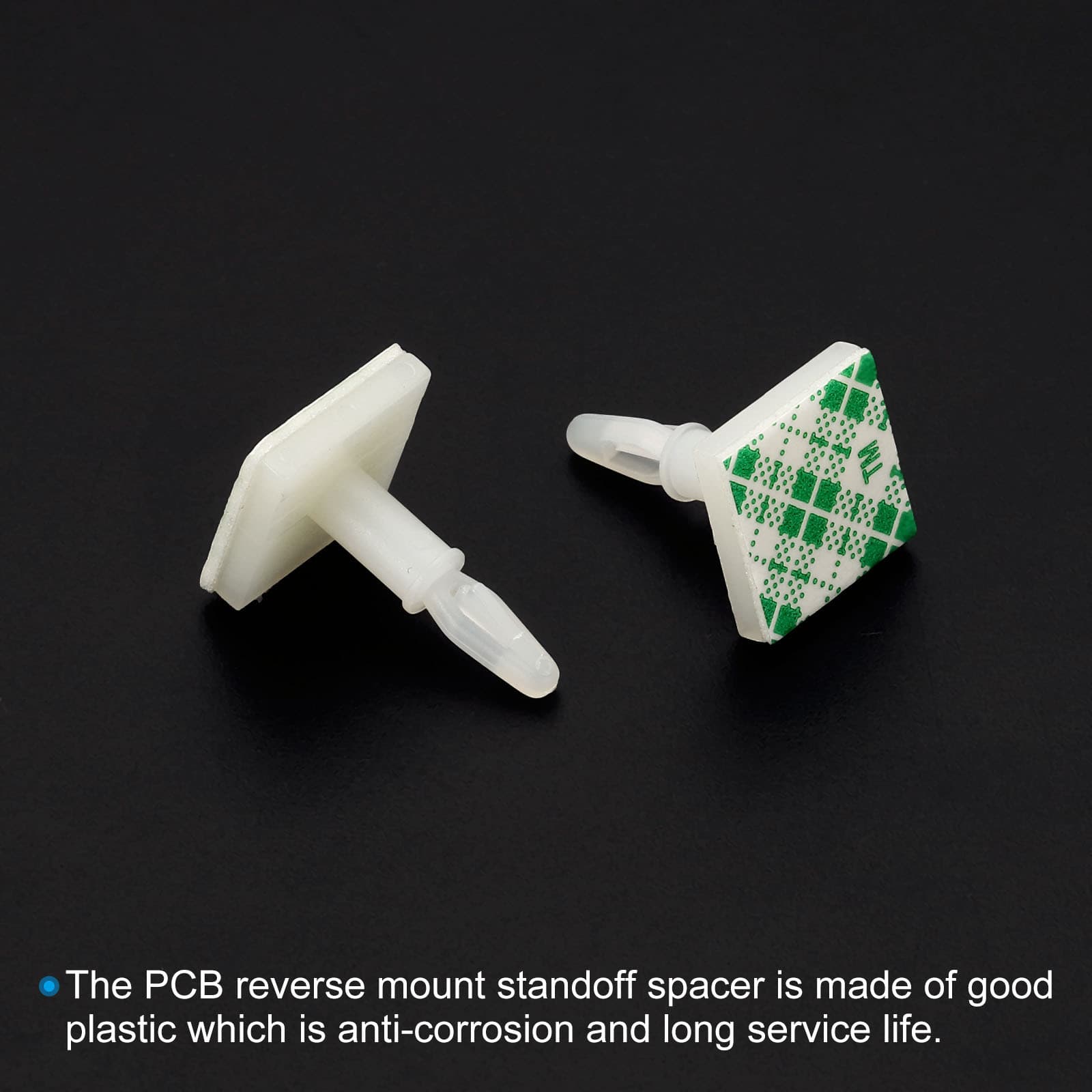 100Pcs Sticky PCB Spacer 0.43" Supporting Height Adhesive Standoffs White 5