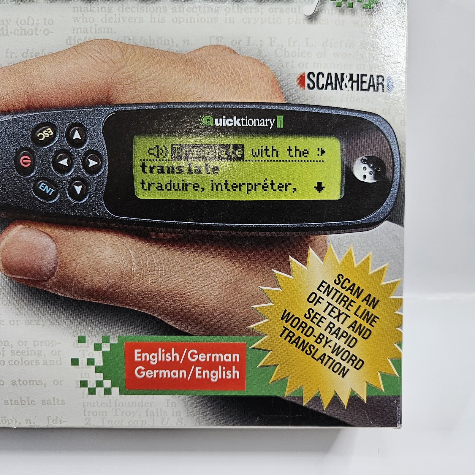 Wizcom Quicktionary 2 English/German - German/English Translate Electronic Pen 3