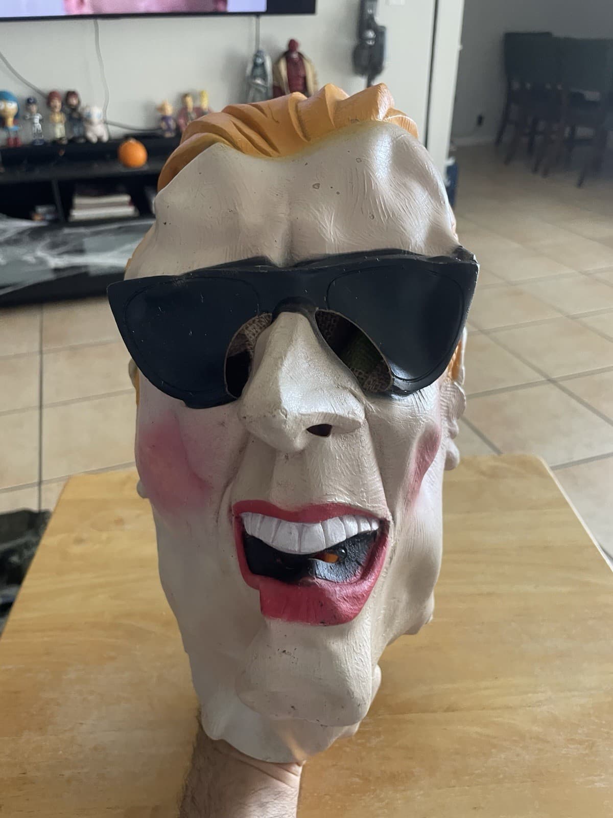 Max Headroom Mask Rubber Halloween Vintage 1980s