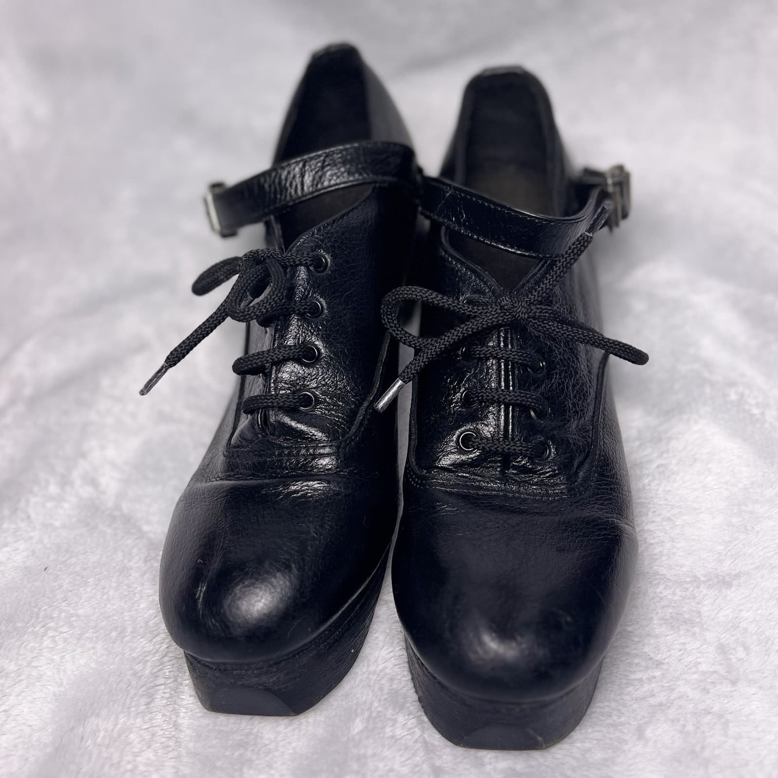 Unbranded Traditional Irish River Dance Heeled Shoes Genuine Leather size 9.5 2