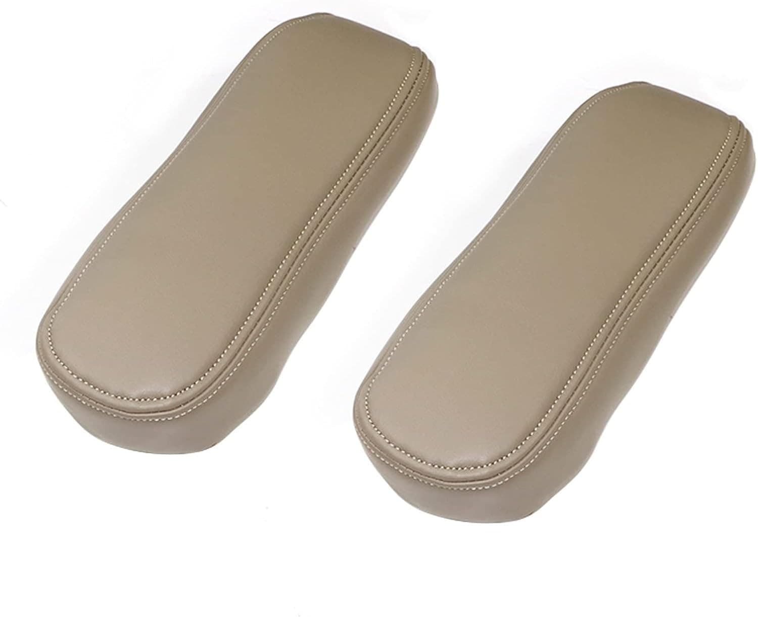 2Pcs Replacement Seat Armrest Cover Microfiber Leather Tan Compatible Tan 5