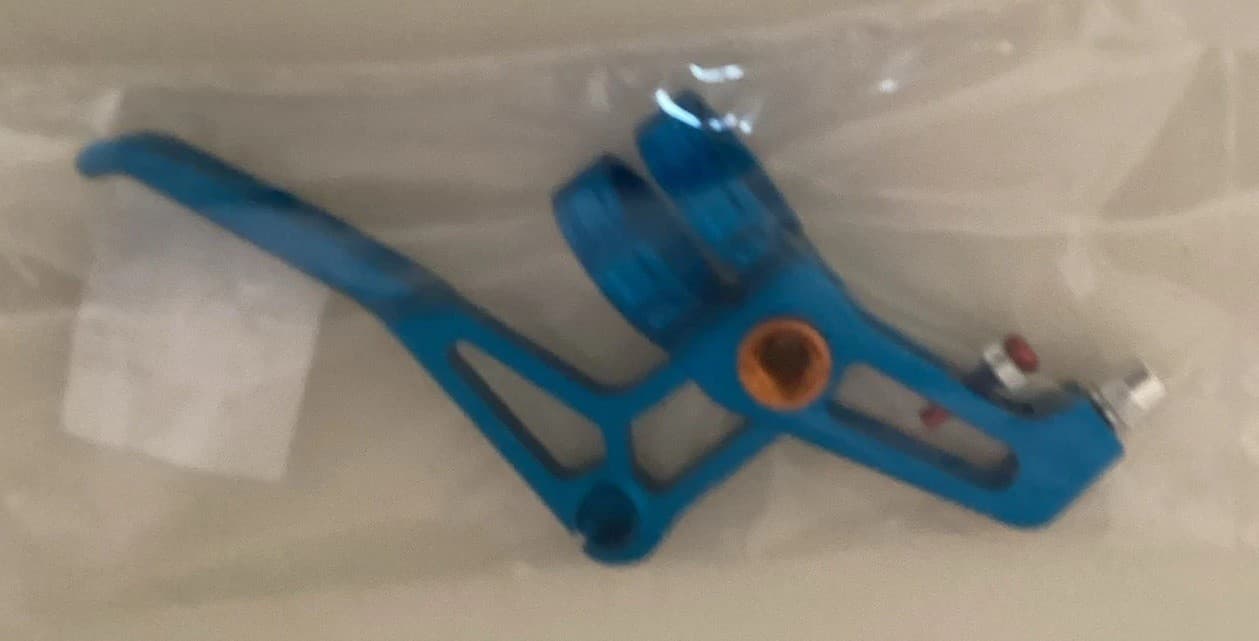 KCNC V6 VB6 Fully CNC Machined MTB Brake Lever , 37g per my scale , Blue left  2