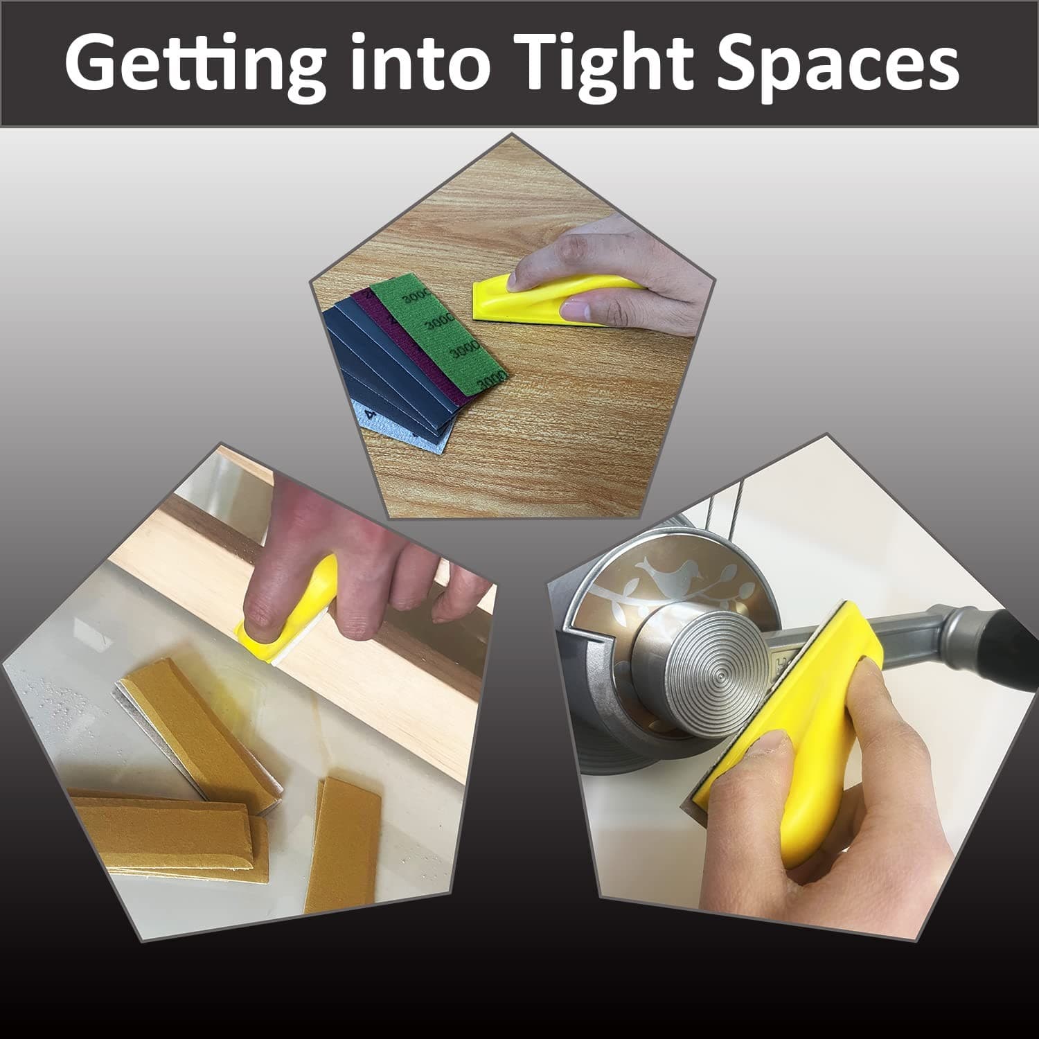 Micro Detail Sander Paper Kit 70PCS Wet Dry Sandpaper-Grit 400 600 800 1000...  5