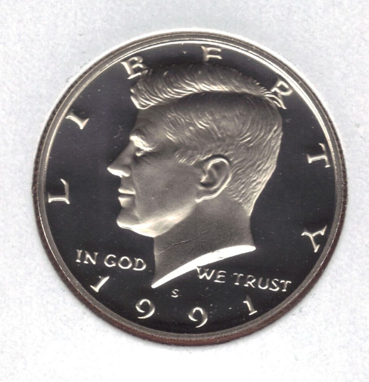 1991-S PROOF KENNEDY HALF DOLLAR