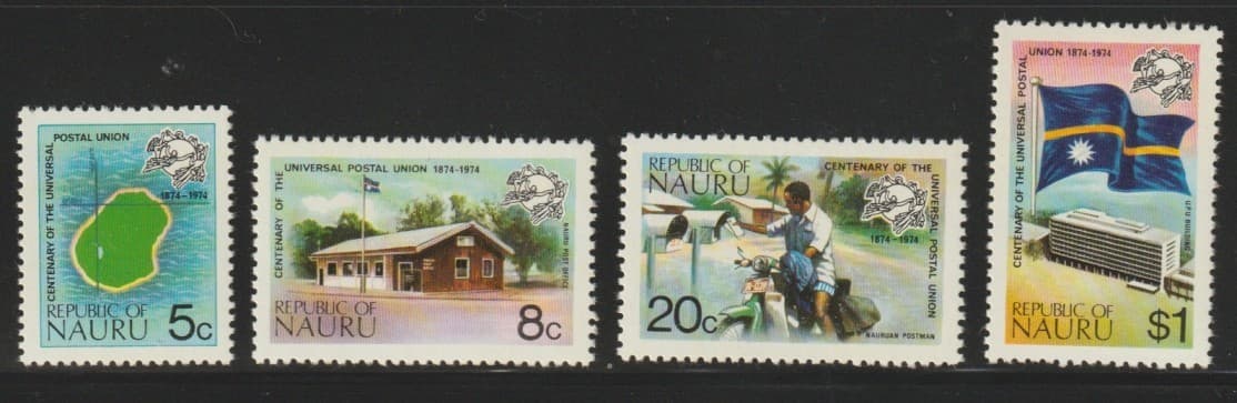 Nauru   1974   Sc #114-17      UPU      MNH    OG