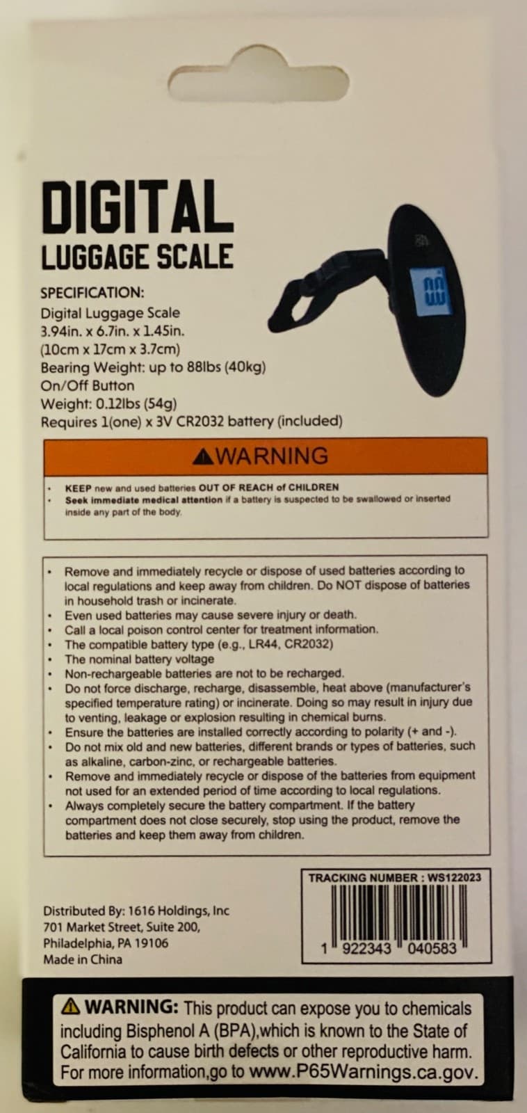 Digital Luggage Scale LCD Digital Display 88 LBS Weight Capacity Portable Design 2