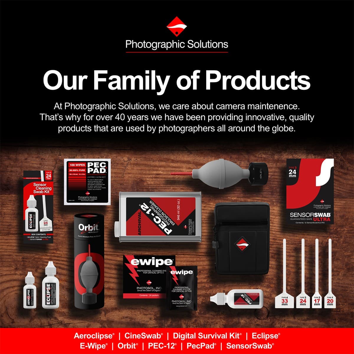 Photographic Solutions E-Wipe Cleaning Pad for Optics 24per/box 6