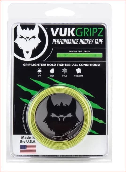 VukGripz Hockey Stick Grip Wrap/Tape - Neon Green 2