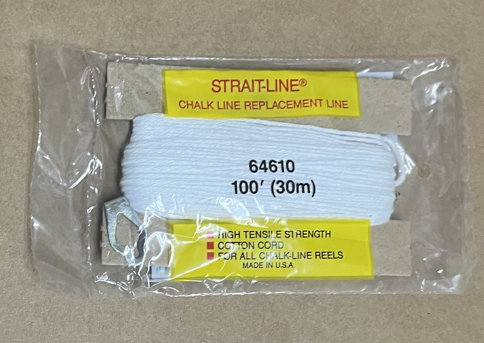New IRWIN # 64610 Strait-Line Tite-Snap Chalk Line  30M 100 Ft. Made in USA