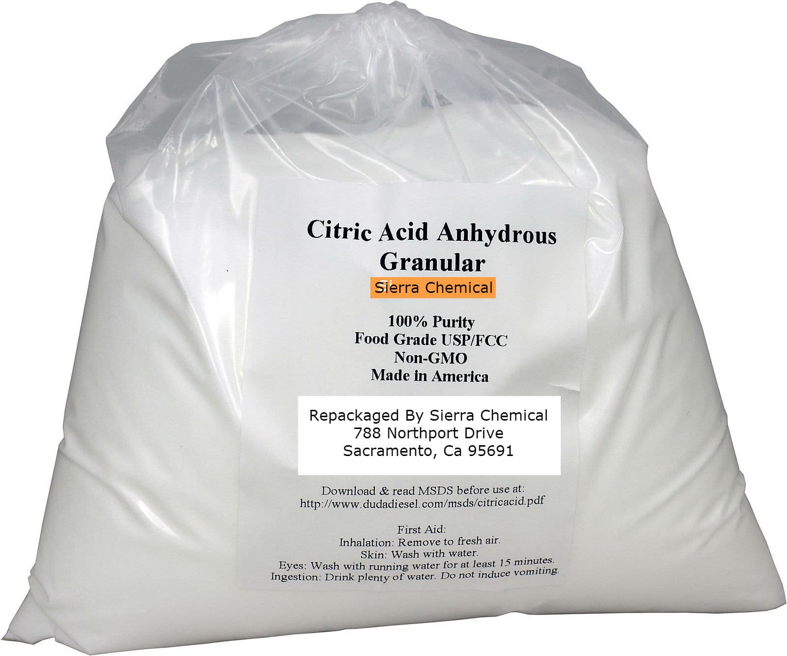 Citric Acid Food Grade 100% Pure FCC/USP Made in USA Fine Granular Anhydrous 2