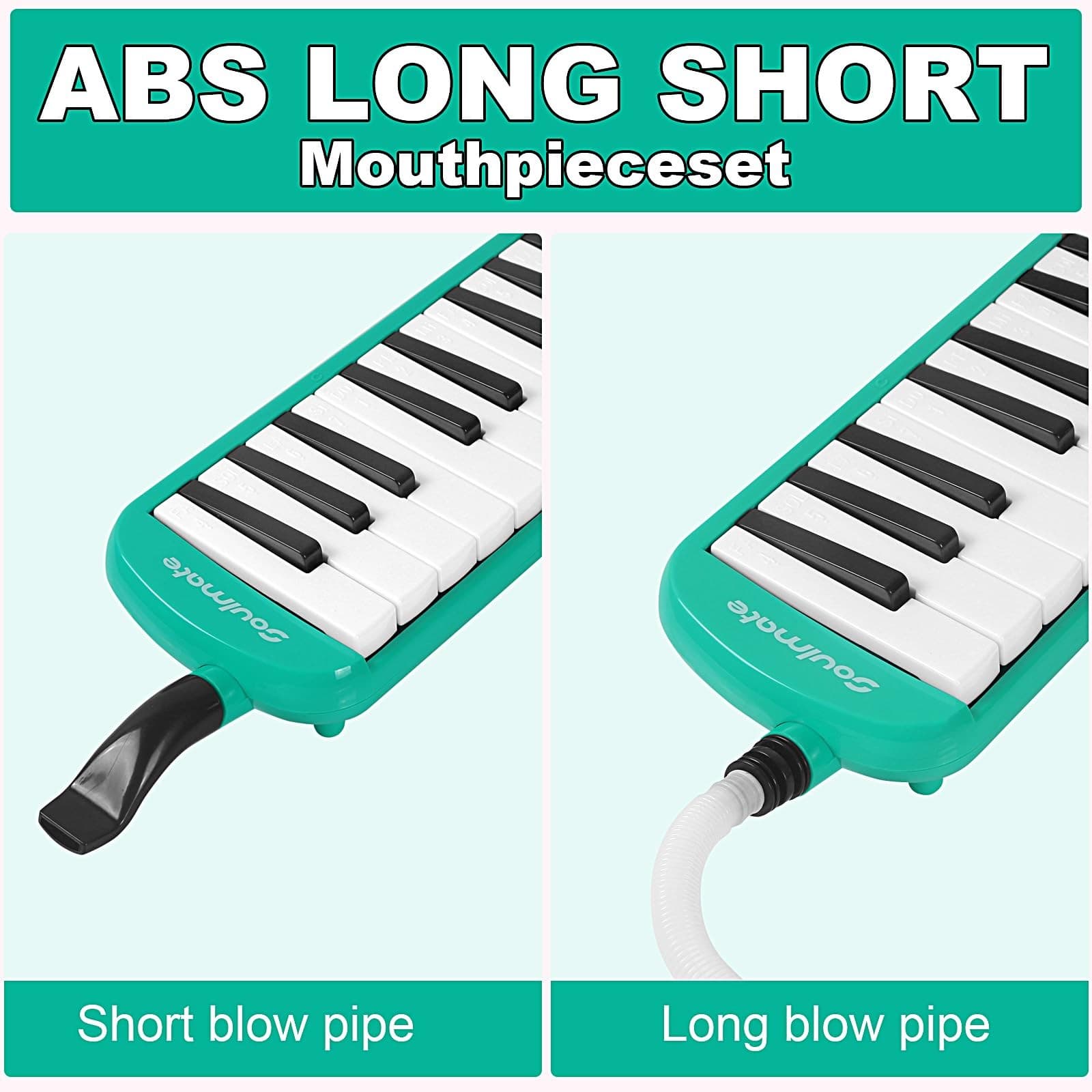 Melodica Instrument 32 Keys Double Mouthpiece Air Piano Keyboard Musical Inst... 2