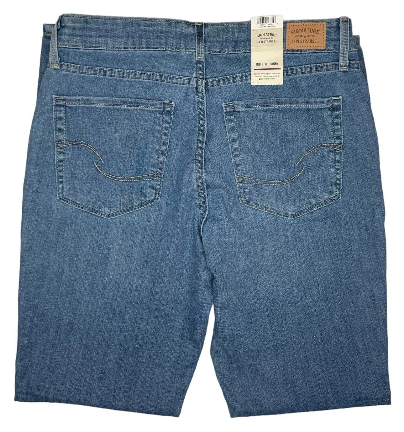 Signature By Levi Strauss #11374 NEW Women's Mid-Rise Stretch Skinny Jeans 3