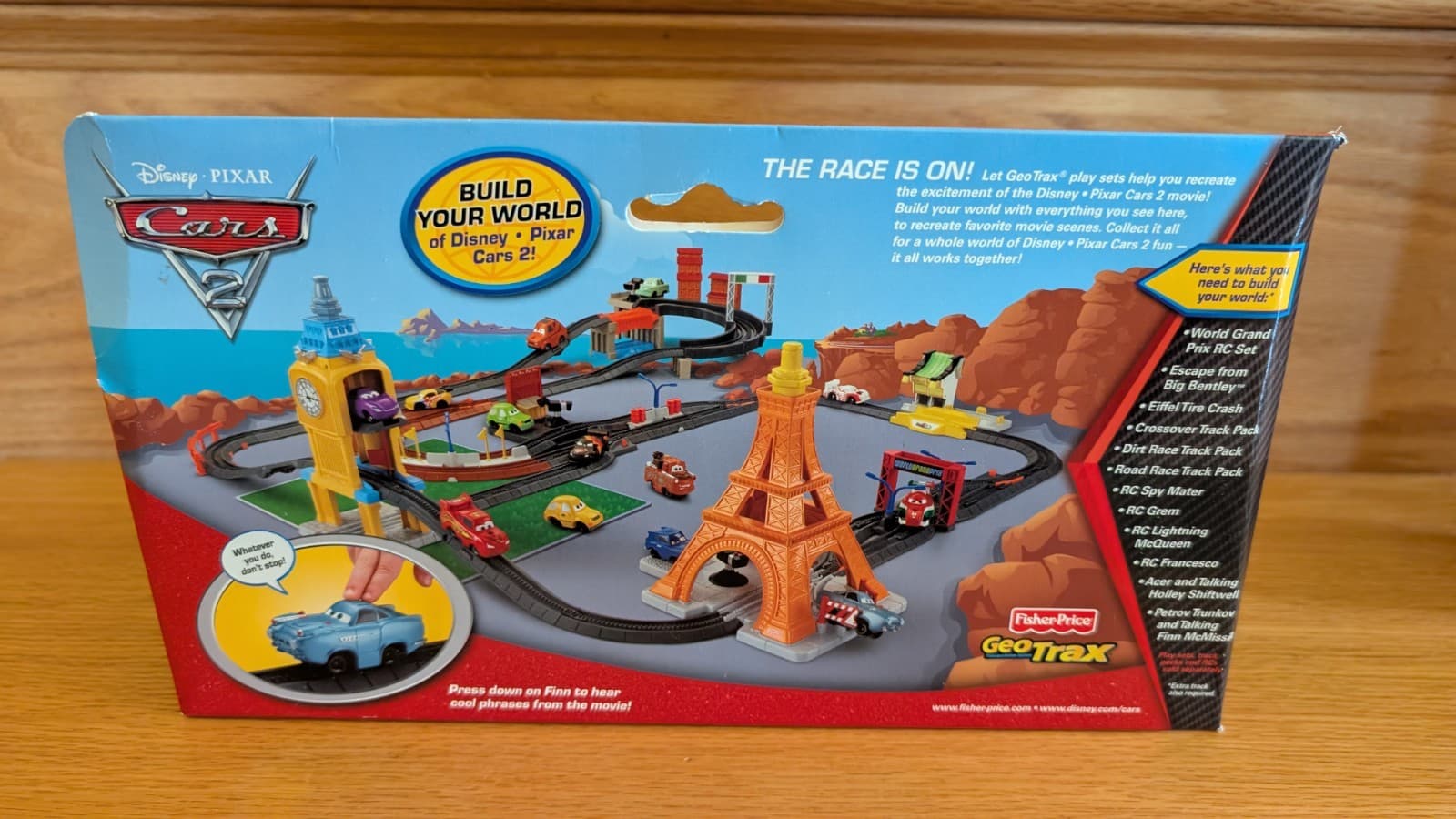 Geotrax Disney Pixar Cars 2 Talking FINN McMissle & Petrov Trunkov Vehicles New 2