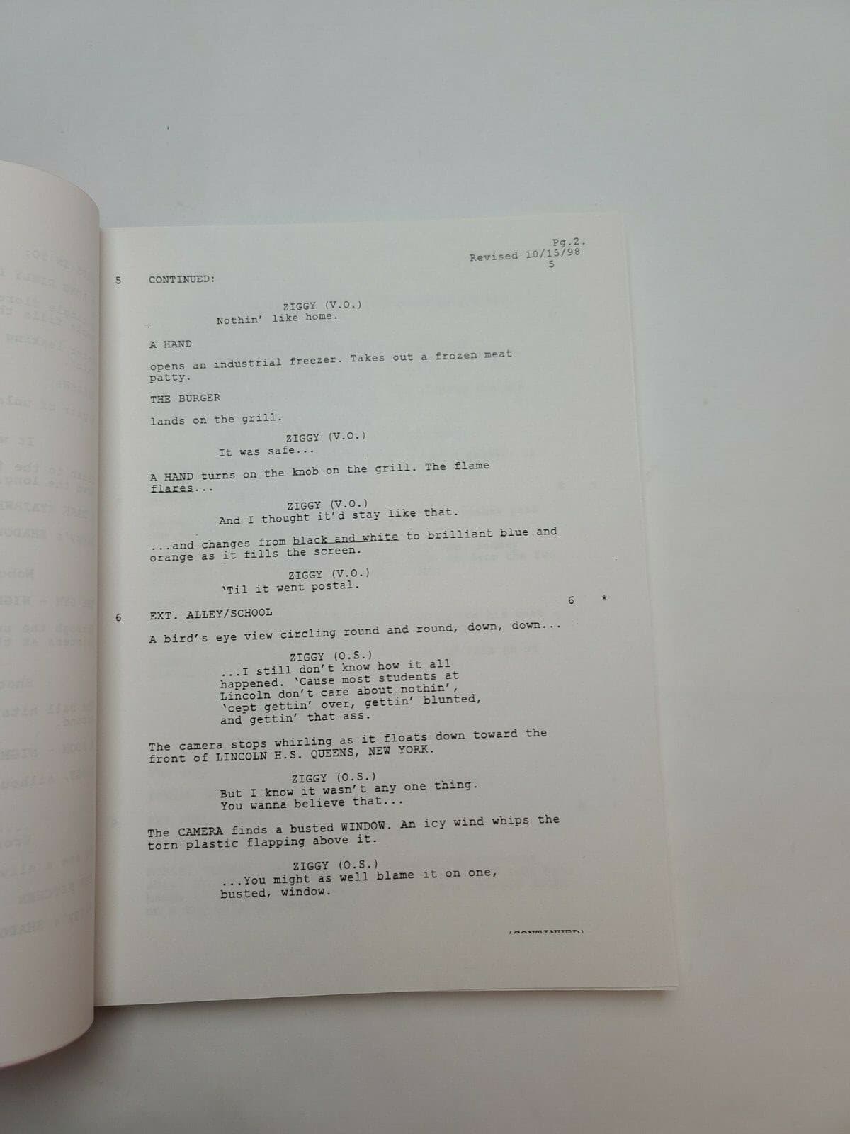 LIGHT IT UP / Craig Bolotin 1998 Screenplay, Usher & Forest Whitaker 5