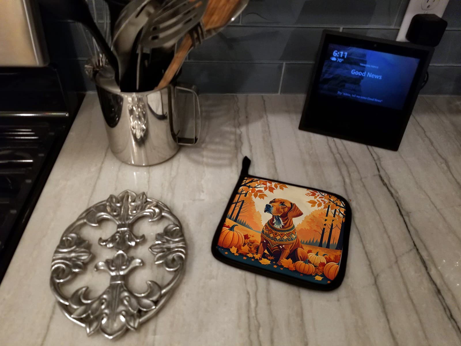 Caroline's Treasures Vizsla Fall Pair of Potholders DAC1077PTHD 4