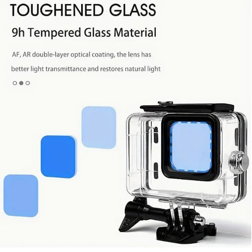 Strong Underwater Waterproof Housing Diving Clear Case For Gopro Hero 12 11 10 9 4