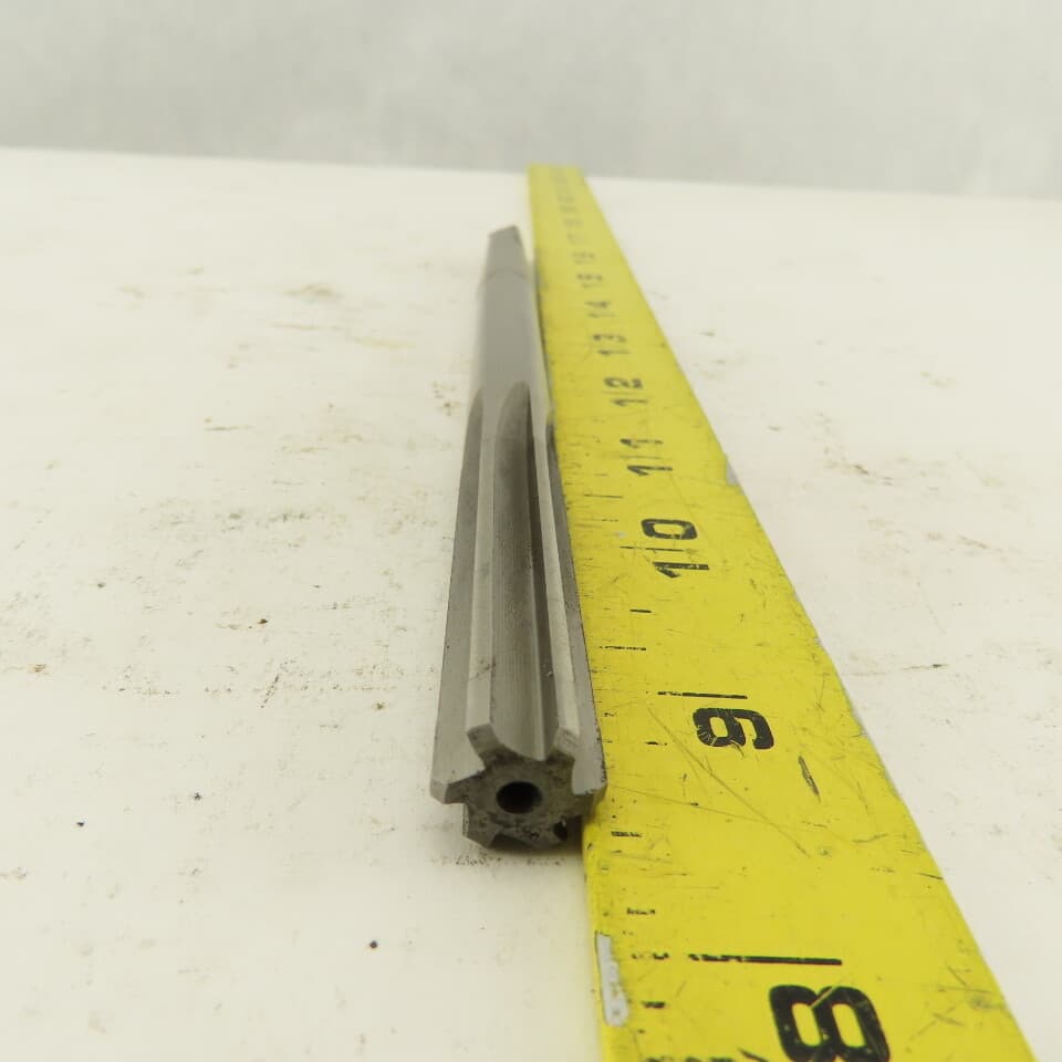 L & I 536 H21-97 B 1/2" Straight Flute Reamer MT #1 Morse Taper 1 Shank 4
