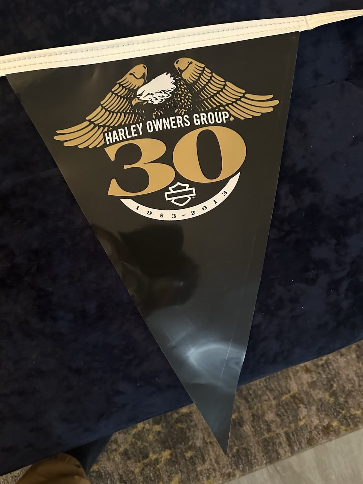 Harley Davidson 30th Anniversary Flag Banner Harley Owners Group 15 Foot Banner 6
