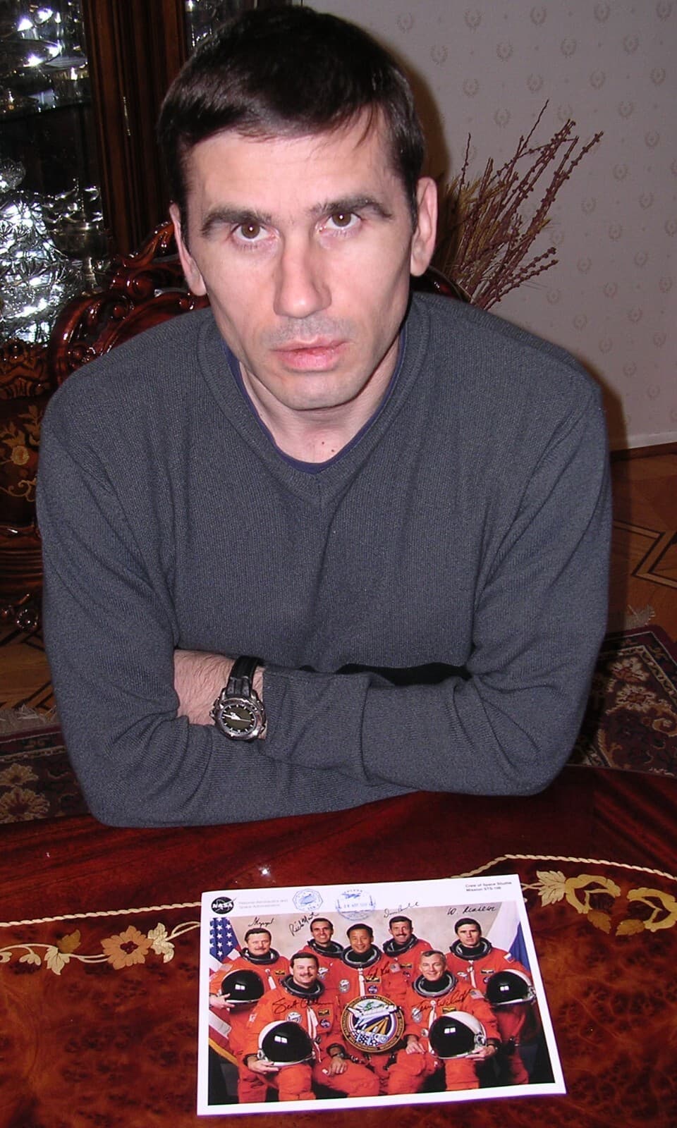 STS-106 NASA signed Crew Litho Flown On Soyuz TMA-2/ISS-7 3