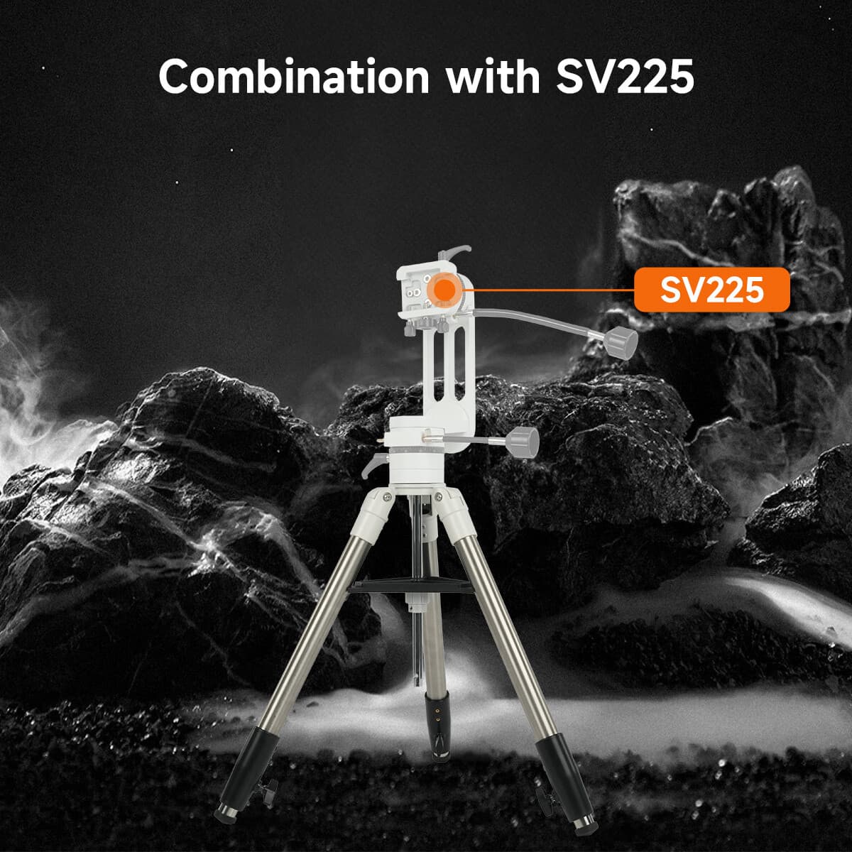 SVBONY SV225 Alt-Azimuth AZ Telescope Mount + Aluminum Tripod Sturdy Extendable 6