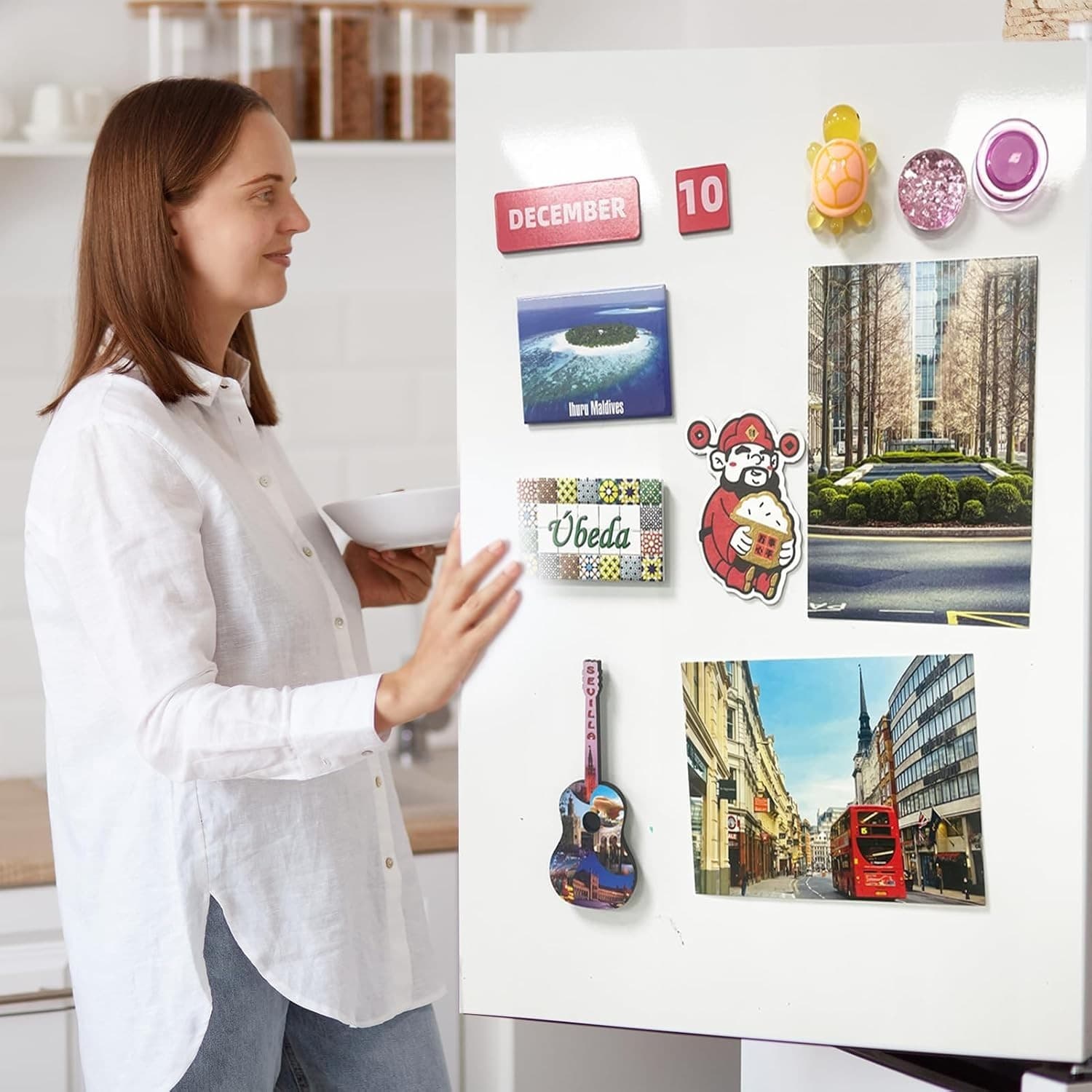 Big Round Magnets Dots-40mm, Precut Flexible Circle Magnetic Tapes with Adhes 5