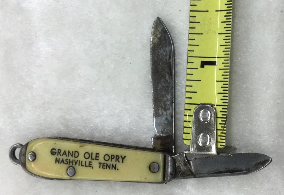 Vintage Grand Ole Opry Mini Pocket Knife/Watch Fob Made In USA, Rare 6