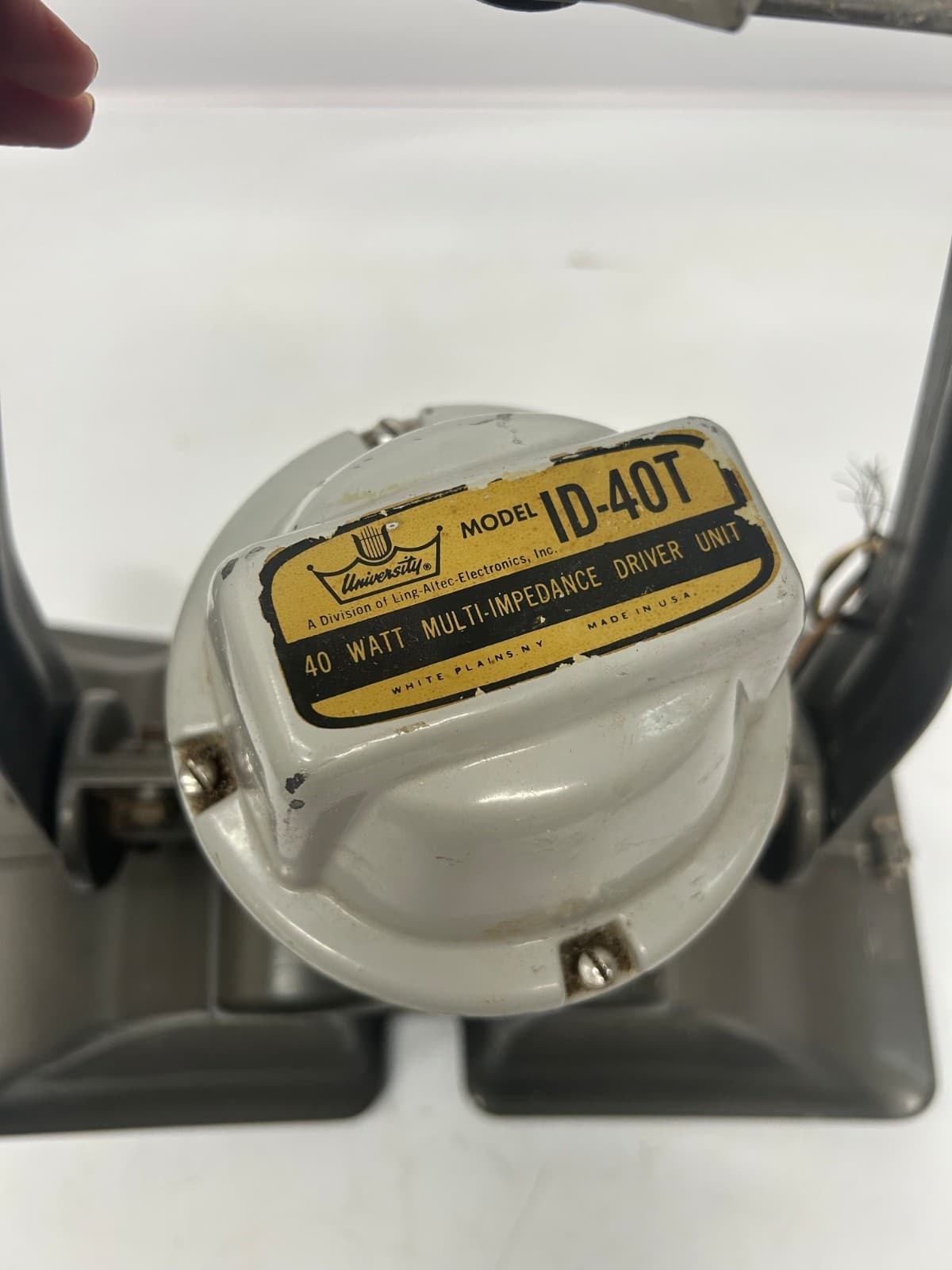 1 Vtg University ID-40T Driver PA Stadium Speaker Stromberg Carlson Horn AsIs #A 2