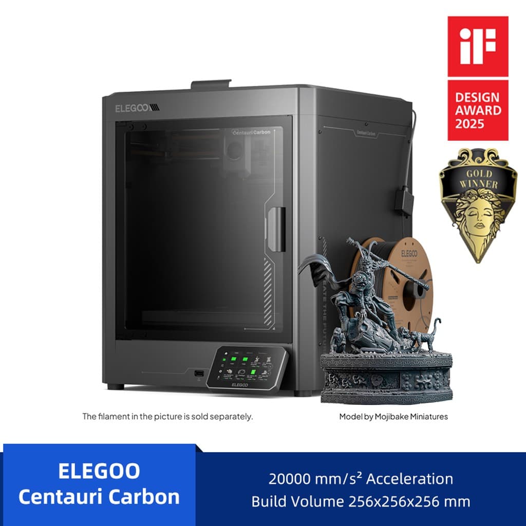 ELEGOO Centauri Carbon CoreXY FDM 3D Printer 500mm/s High Speed w/Auto Leveling