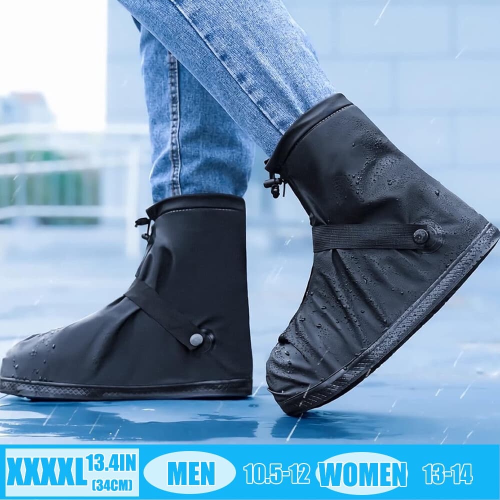 Anti-slip Silicone Rain Shoe Covers Reusable Waterproof Shoes Cover Protector