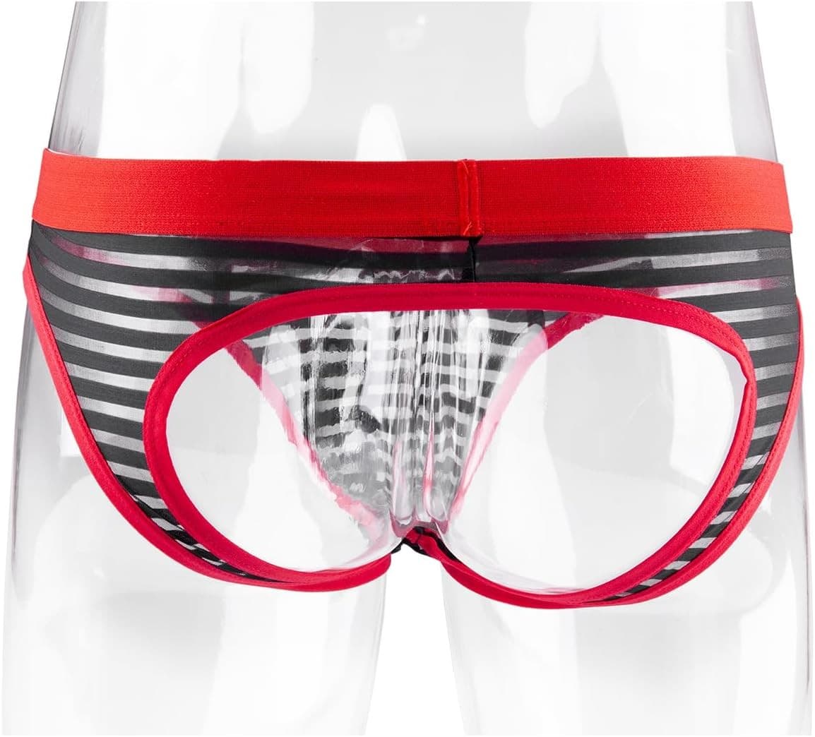 Evankin Men Jockstraps Cotton Mesh Breathable Underwear Small, Black  4