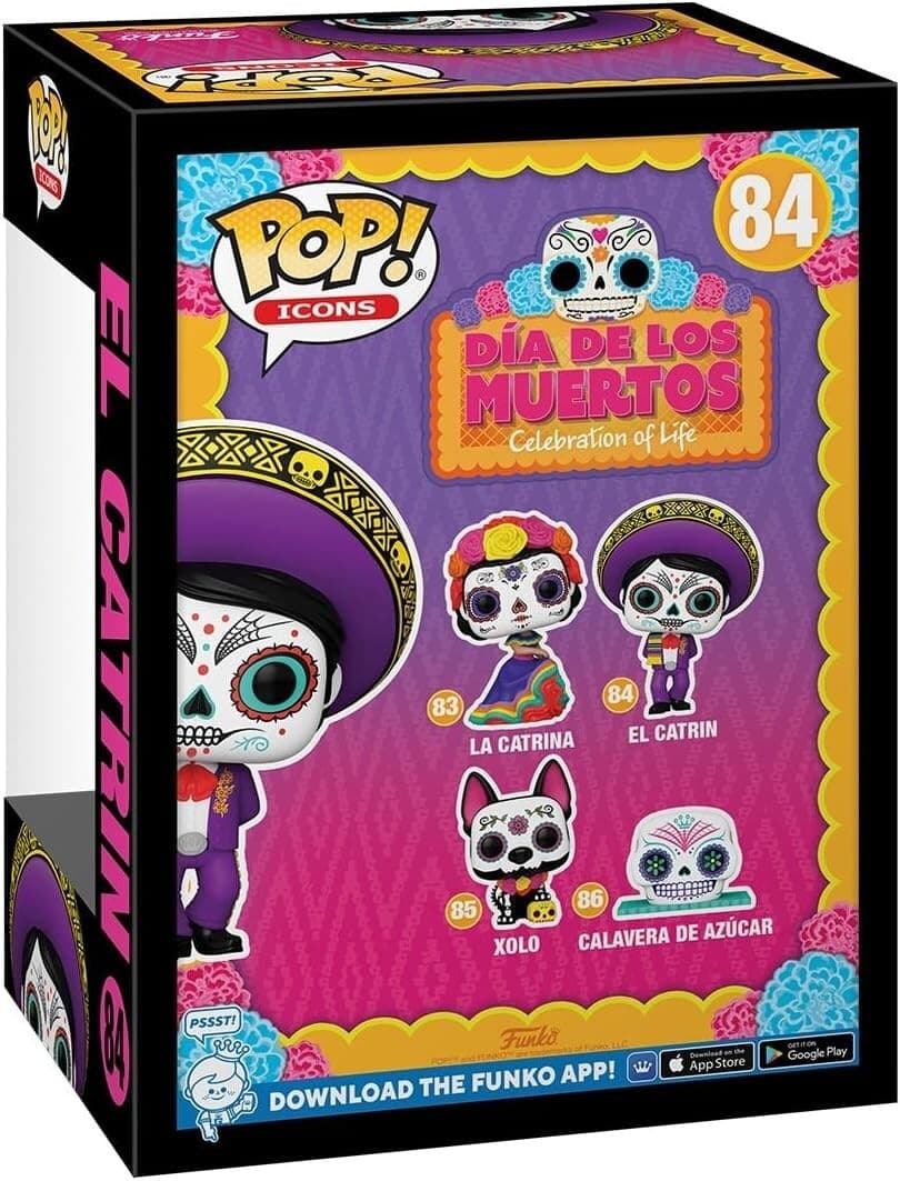 Funko Pop Icons Dia de los Muertos #83/84/85/86 Complete Set New 5