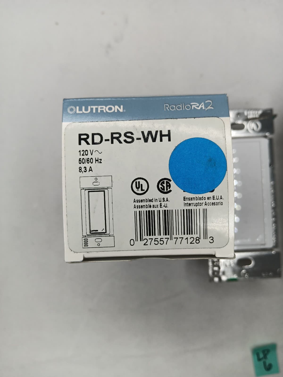 LUTRON RadioRA 2 RD-RS-WH Remote Light Switch White 2