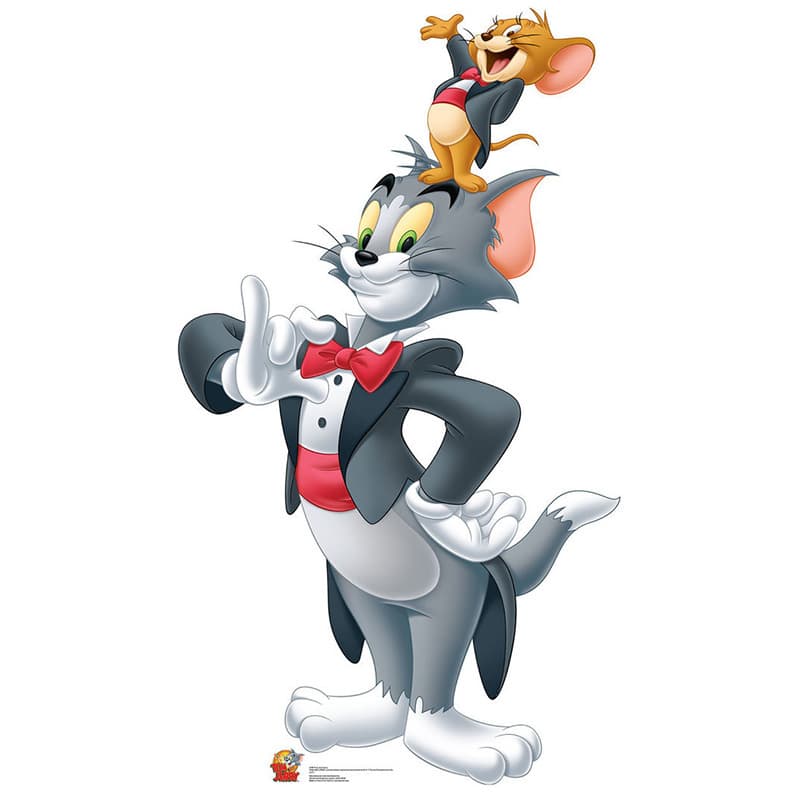 TOM & JERRY CARDBOARD CUTOUT Standup Standee Poster Cartoon Cat and Mouse F/S