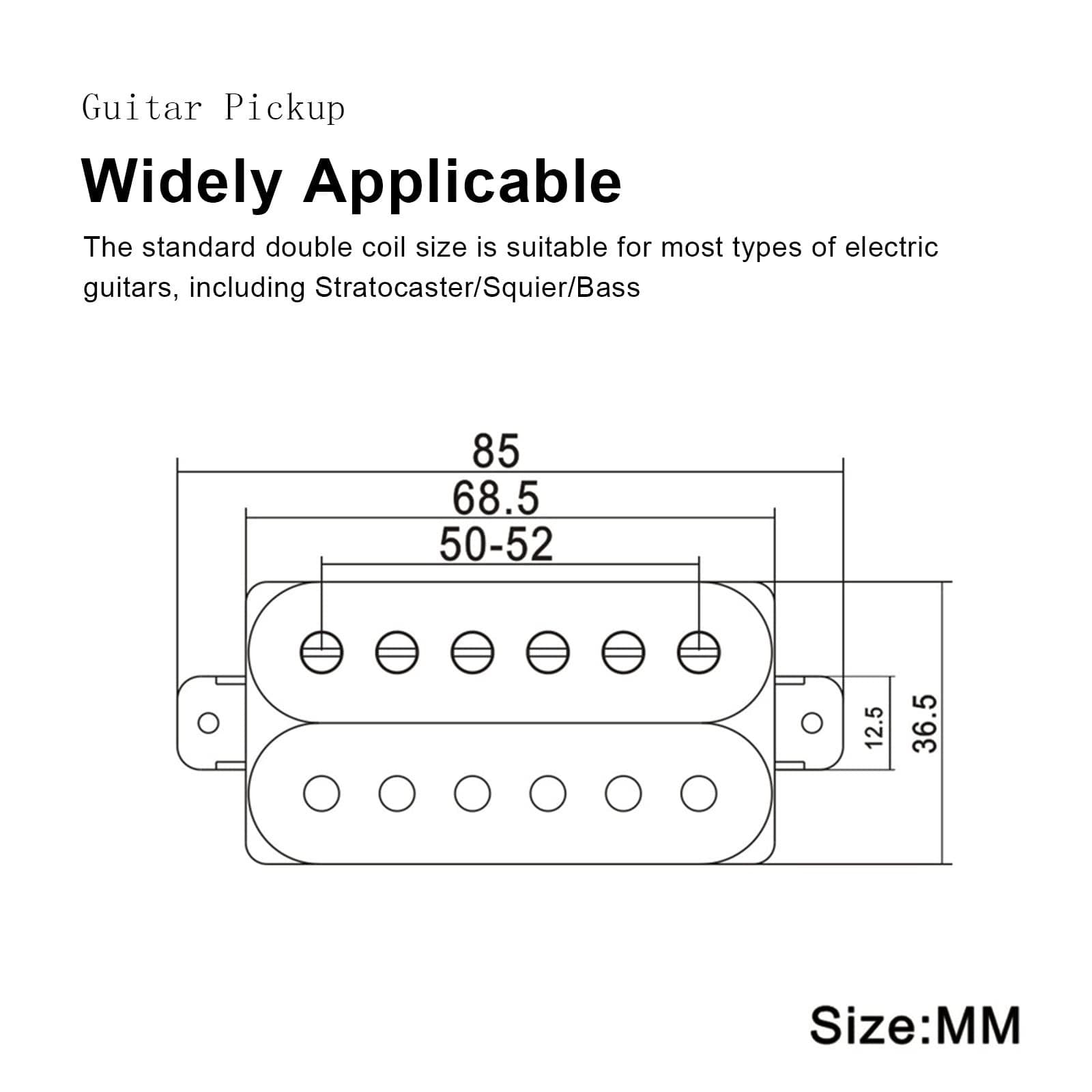 SAPHUE Electric Guitar Humbucker Pickups Double Coil Guitar Bridge Pickup & N... 5