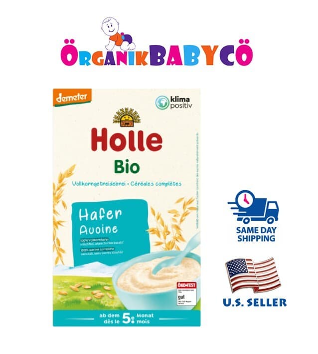 HOLLE Organic Oatmeal Porridge Baby Cereal 5 MONTHS 250g