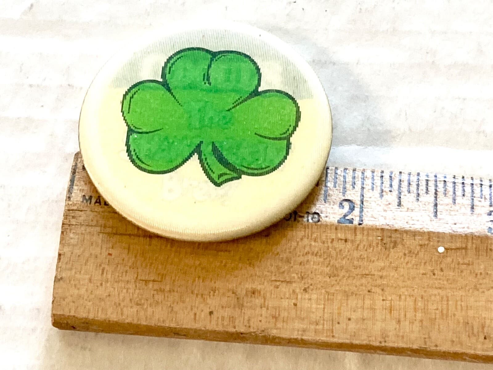 Vintage O'doul's Beer Button Pin Back Lenticular Odouls Shamrockin St Patricks 2