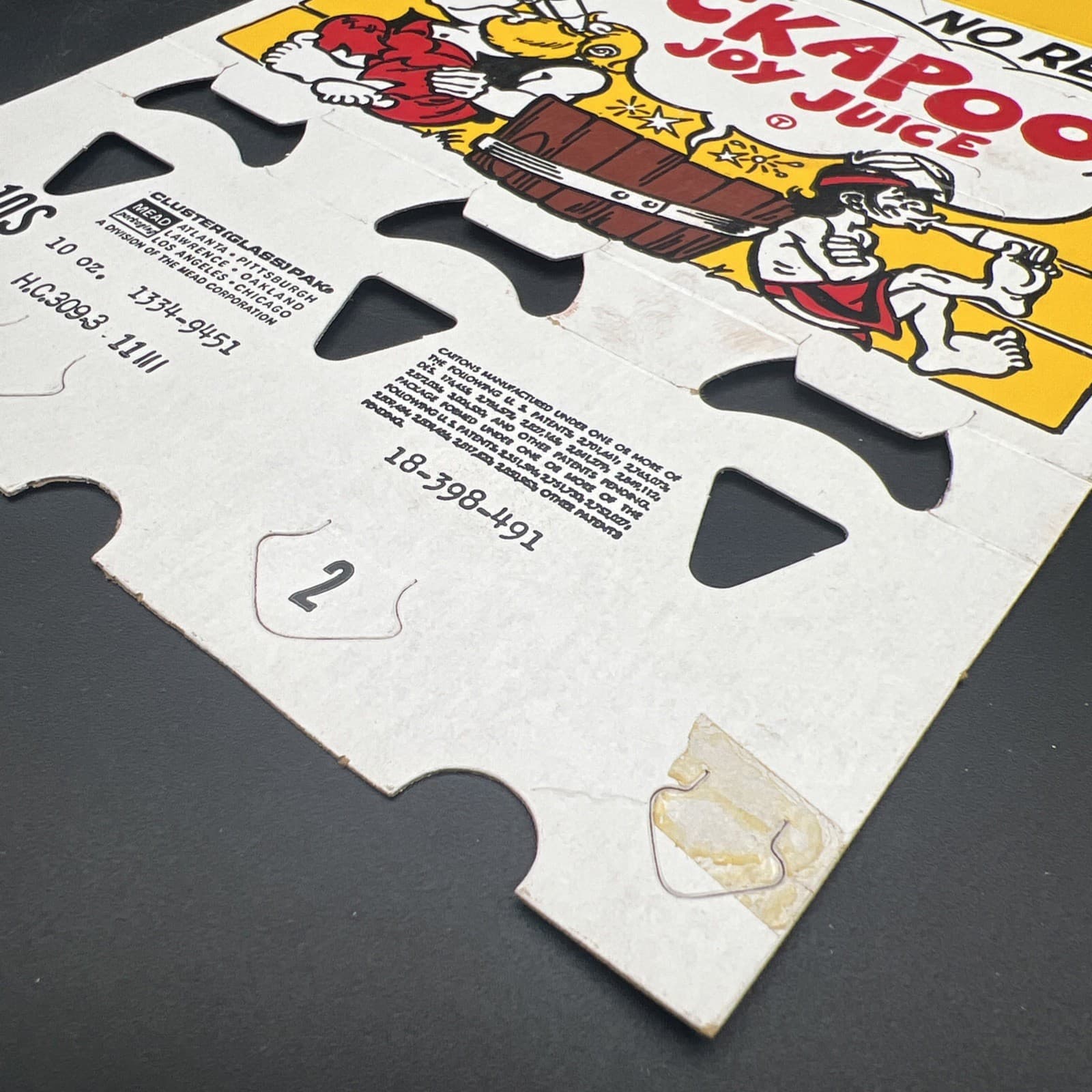 Kickapoo Joy Juice King-Size 10 Oz Acl Bottle Cardboard Carrier-B 5