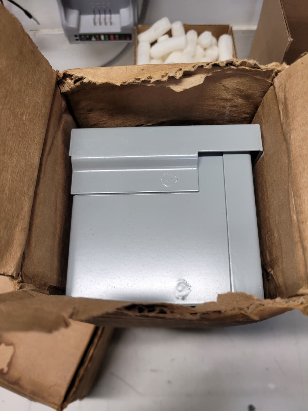 Hoffman A4412RT Wiring Trough 4" x 4" x 12" Gray Enclosure 3