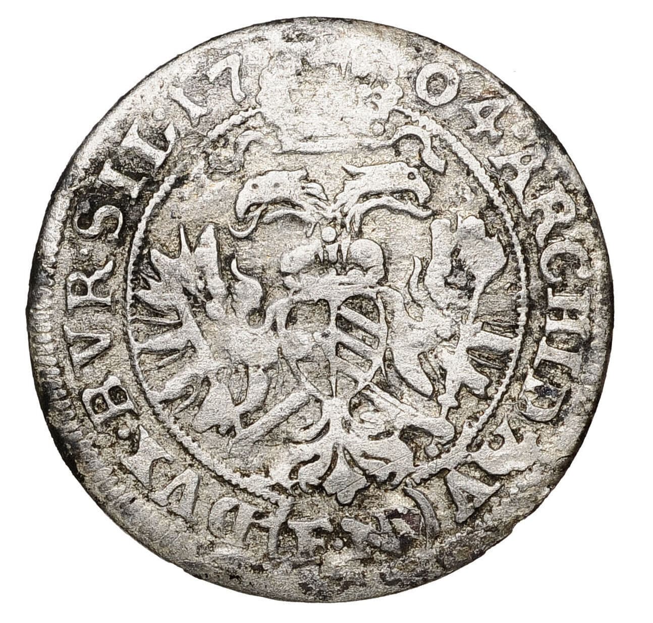 Austria 3 Kreuzer 1704 Habsburg  Leopold I, Silver Coin Authentic #19241 2