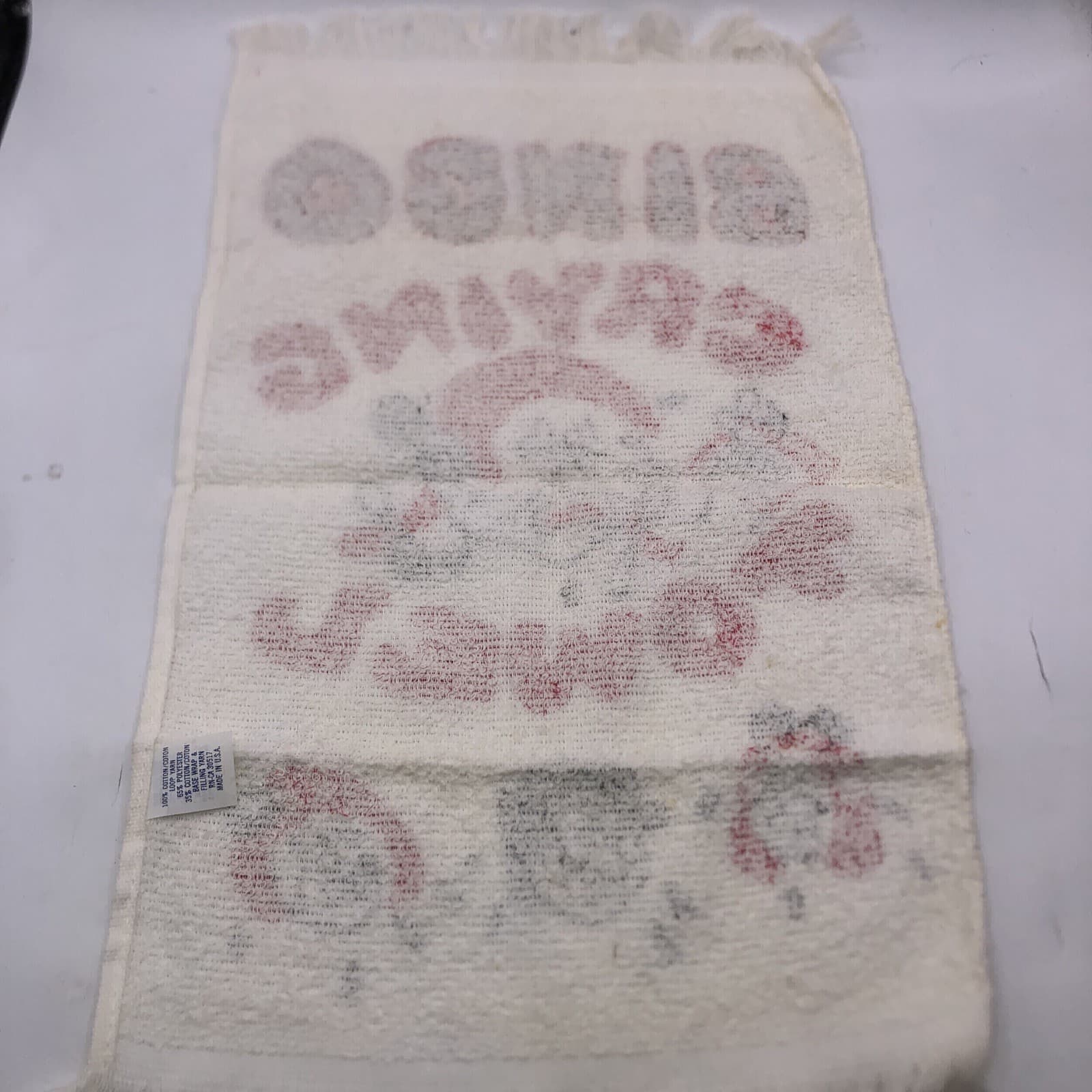 Vintage 18” x 10.5” Novelty Bingo Crying Towel - Made In USA - Free Shipping 4