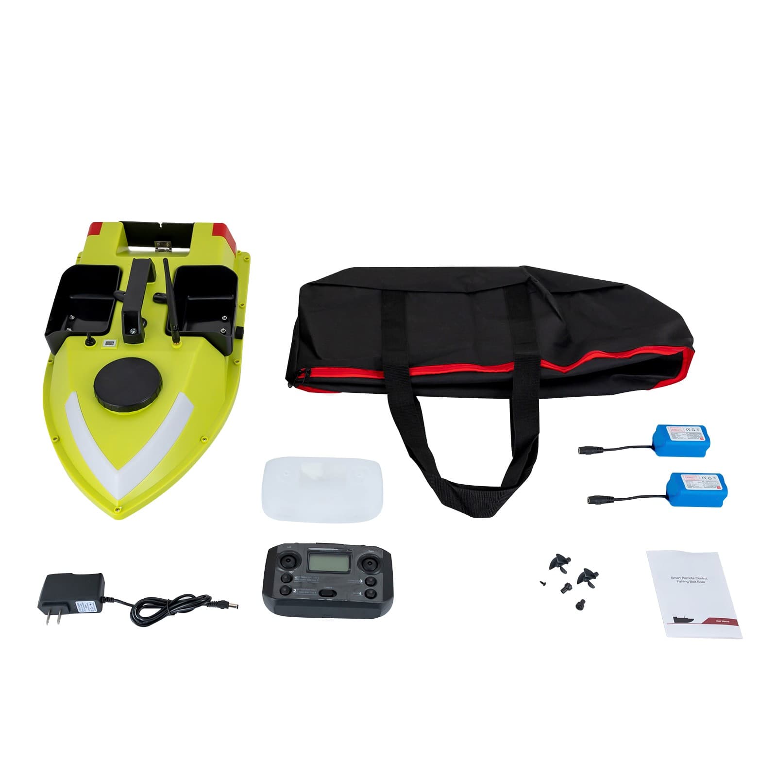 Mini Nest Boat With Gps And Light Strip 5200 Mah Package +2 Battery Green SALE 4
