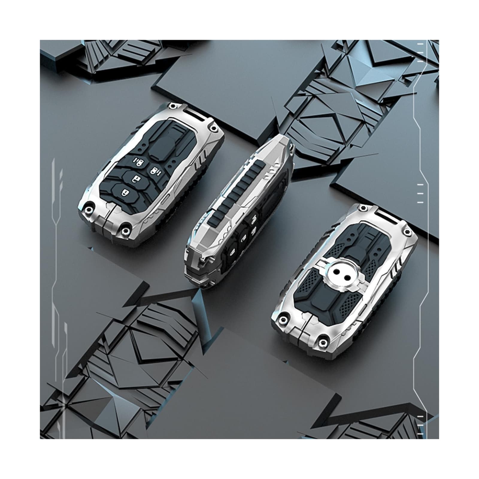 Heavy Metal Key fob Cover for Honda with Keychain,Key fob Case Protection Com... 6