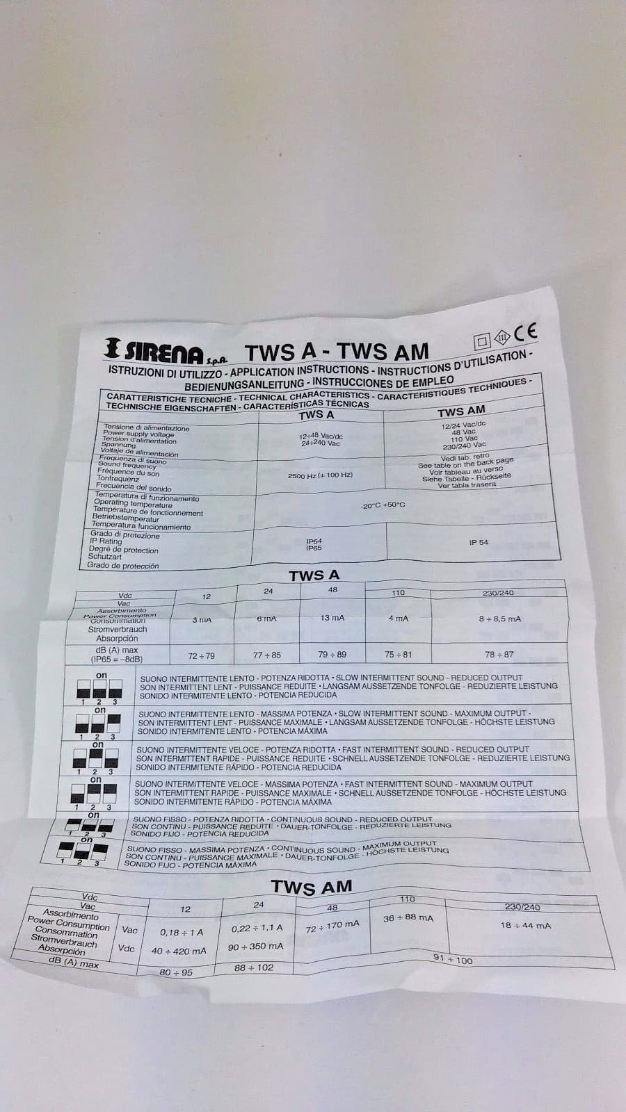 Sirena TWS-A IP 65 Horn Module Acoustic NEMA 4,4X 12/24V AC/DC 110/240V AC Black 5