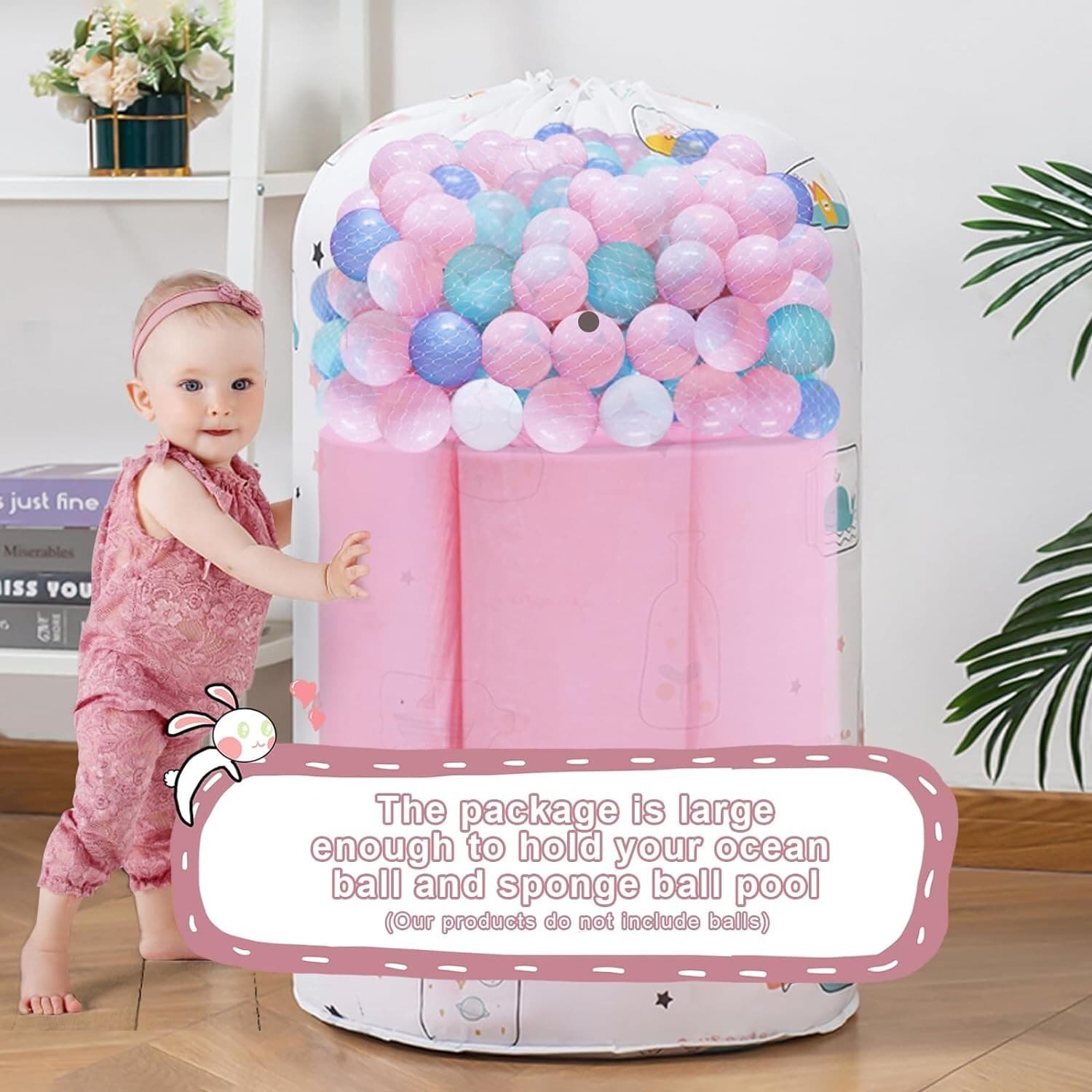 Ball Pit - 36’’ X 12’’ Foam Play Area for Children Toddlers, Round Soft Tub, 35" 5