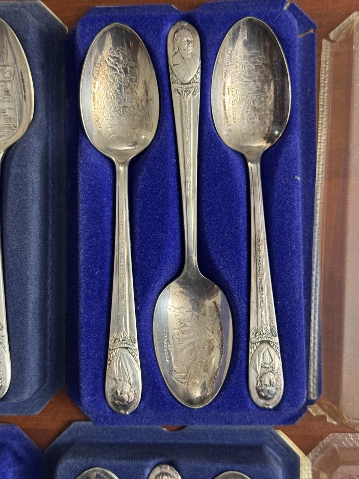Set Of 12 Wm Rogers Mfg Co IS Silver Plate US Presidential Souvenir Spoons 5