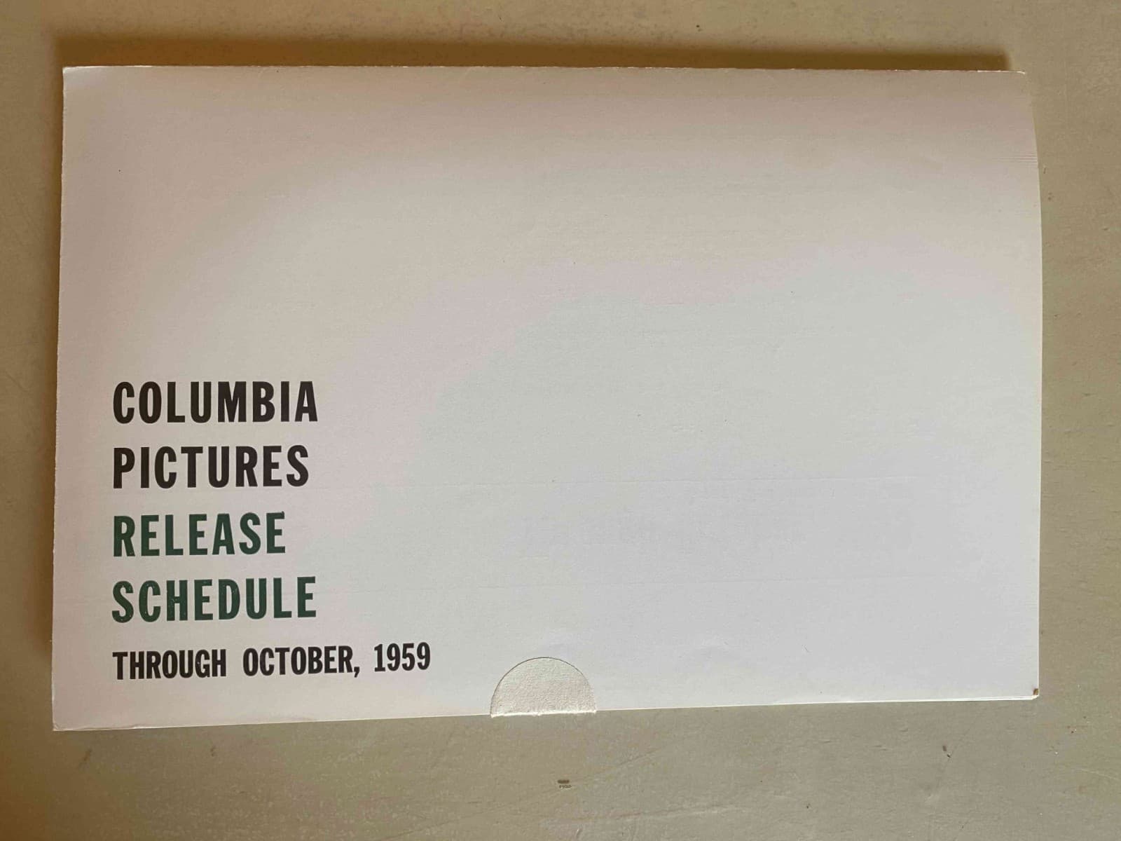 They Came to Cordura Release Schedule September 1959 Gary Cooper, ultra rare! 3