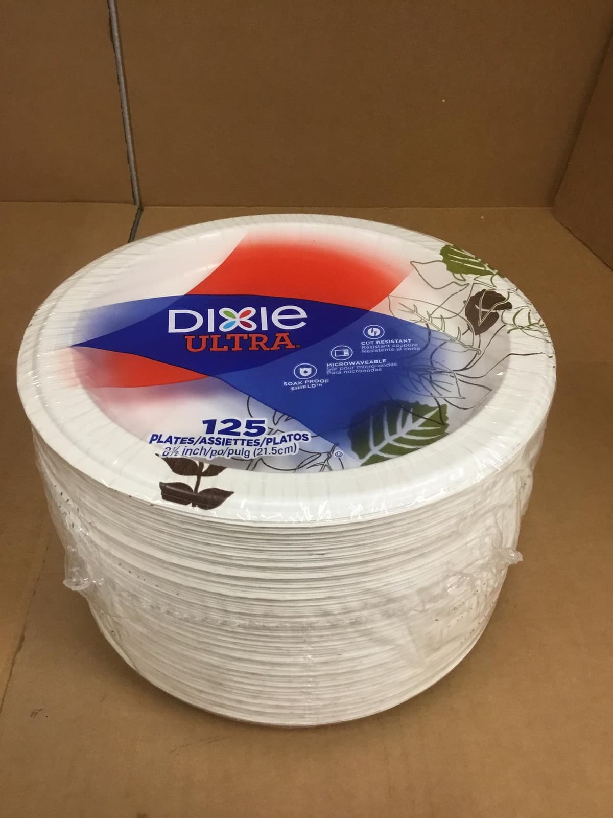 Dixie Ultra SXP9PATH Paper Plates 8-1/2" Soak Proof Shield Heavyweight 500/Box 5
