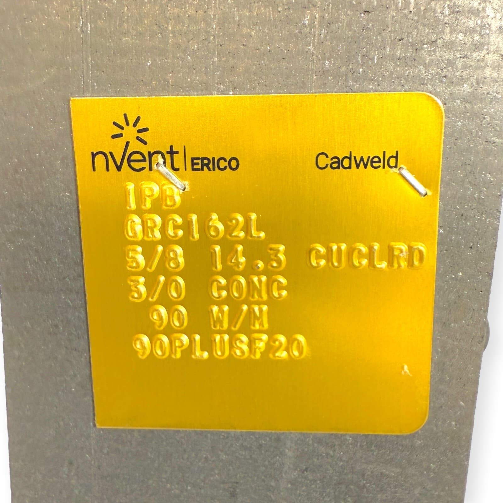 Erico Cadweld GRC162L Graphite Mold for Welding Cable to Ground Rod #90 Material 6