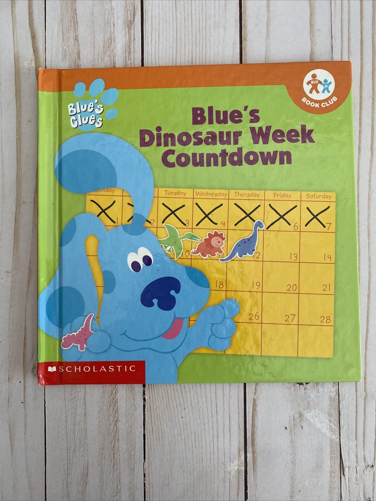 Blues Clues 3 Books Coloring Book + Dinosaur Week Countdown + Backyard Mystery 4