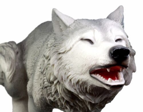 Large Howling Wolf Statue 18"H Mysterious Cries Of The Night Wolf Totem Spirit 6